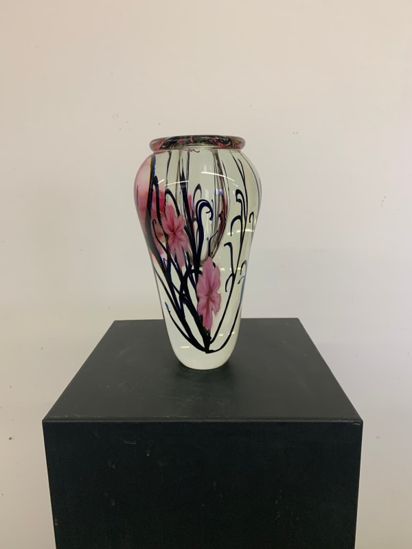 Tim Lotton, Pink Cherry Blossom Vase