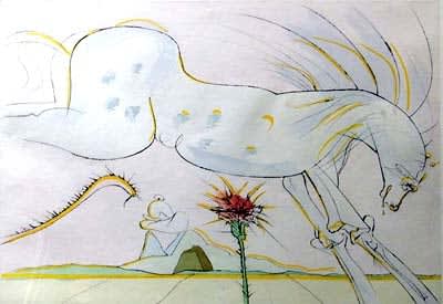 Dali, Le Cheval Et Le Loup