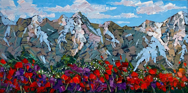 Rocky Mountain Bloom 24x48