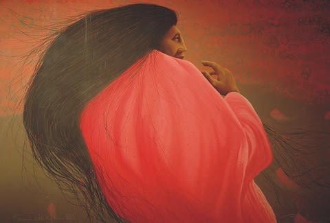 Frank Howell, Untitled Figure in Red 1988