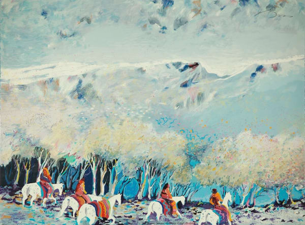 Earl Biss, Rainbow Warriors Wandering Through the Autumn