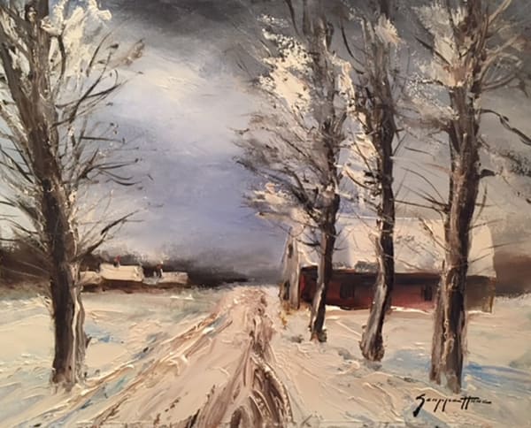 James Scoppettone, Snow On The Covered Cottages