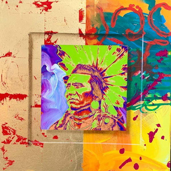 James Jensen, Salish Chief Eagle JEN2020-10276 20x20