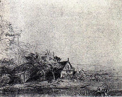 Rembrandt, Landscape With A Cow