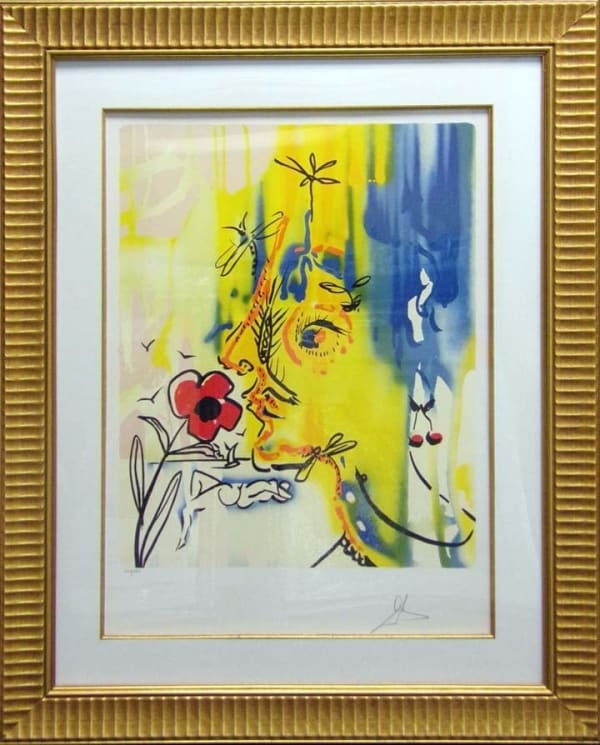 Dali, Fleurs Surrealistes Suite: Vanishing Face