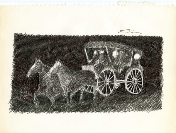 Earl Biss, Carriage with Horses EB10