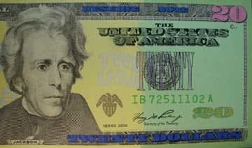 Steve Kaufman, Large $20 Bill