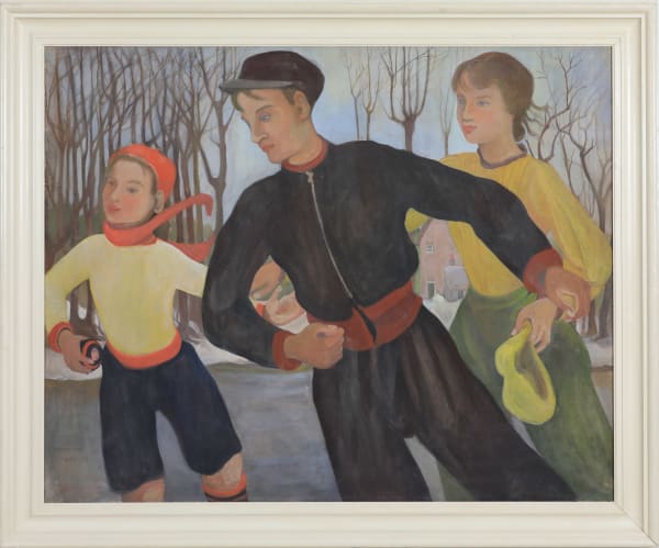 5 Generations of Camille Pissarro, Winter (The Skaters)
