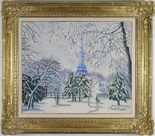 5 Generations of Camille Pissarro, La Tour-Eiffel sous la neige (Paris)