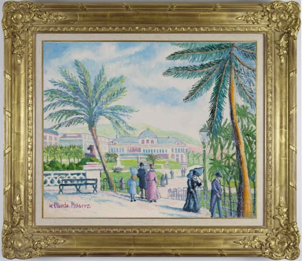 5 Generations of Camille Pissarro, Palmiers au Jardin Public (Nice-Alpes Maritimes)