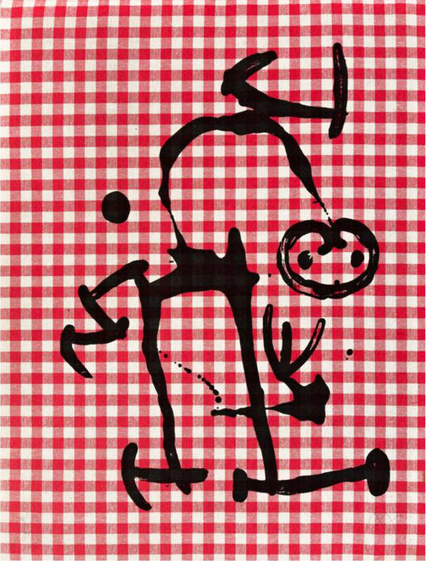 Miro, L’Illetre Au Carreaux Rouge (Sold)