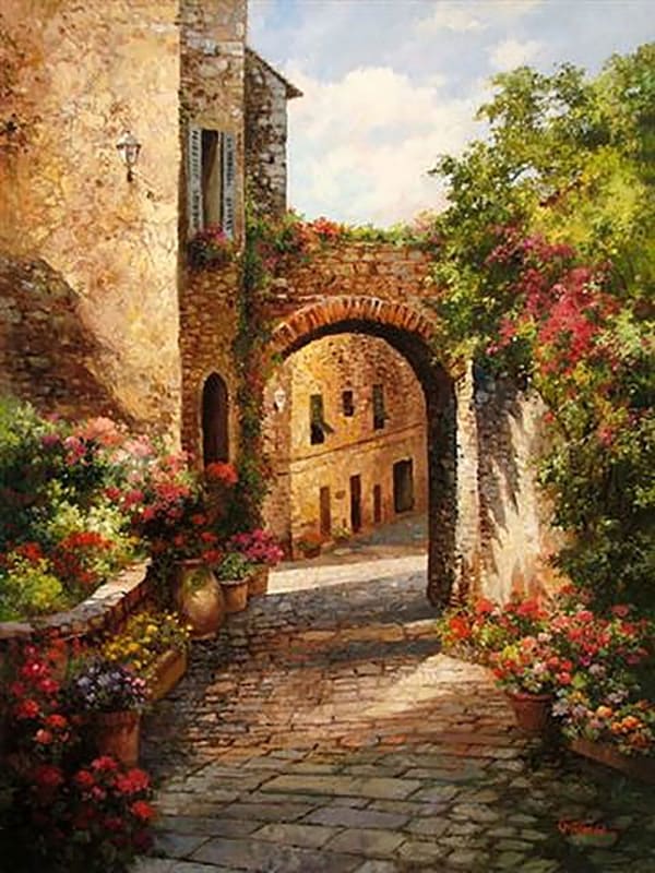 Paul Guy Gantner, Morning Walk in Antibes