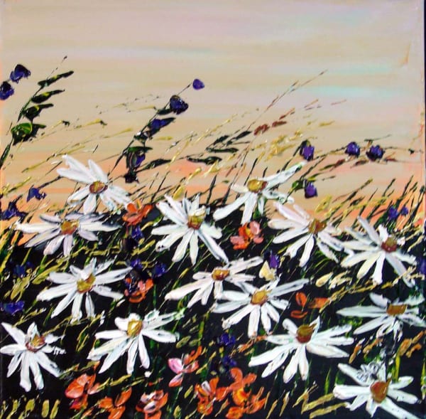 Maya, Daisies and Bluebells