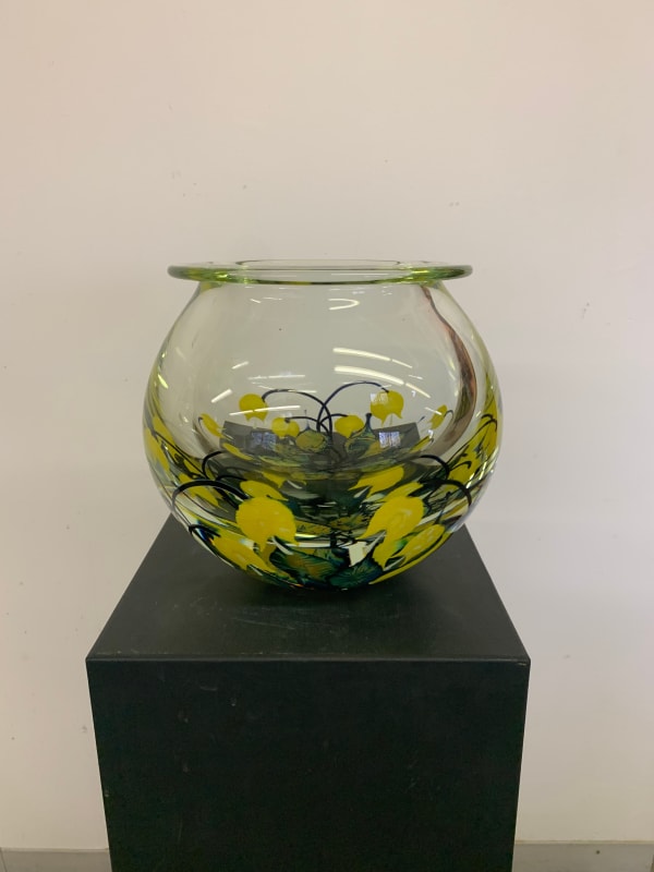 Yellow Bleeding Heart Bowl