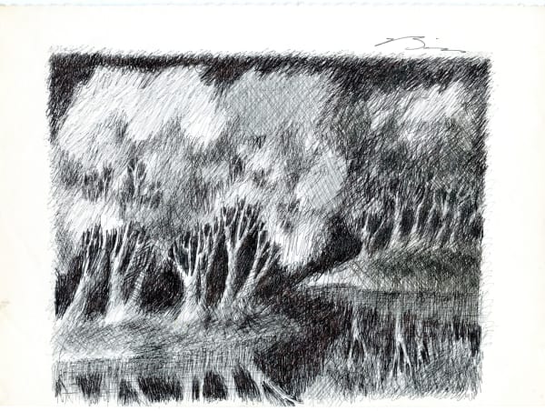 Earl Biss, Trees by the River EB12