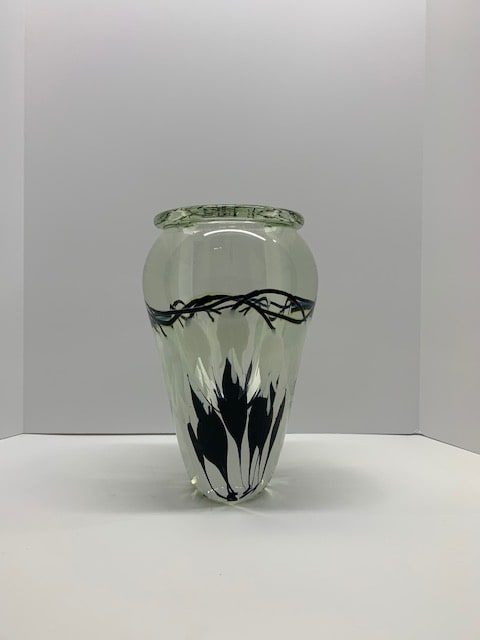 White Bleeding Heart Vase