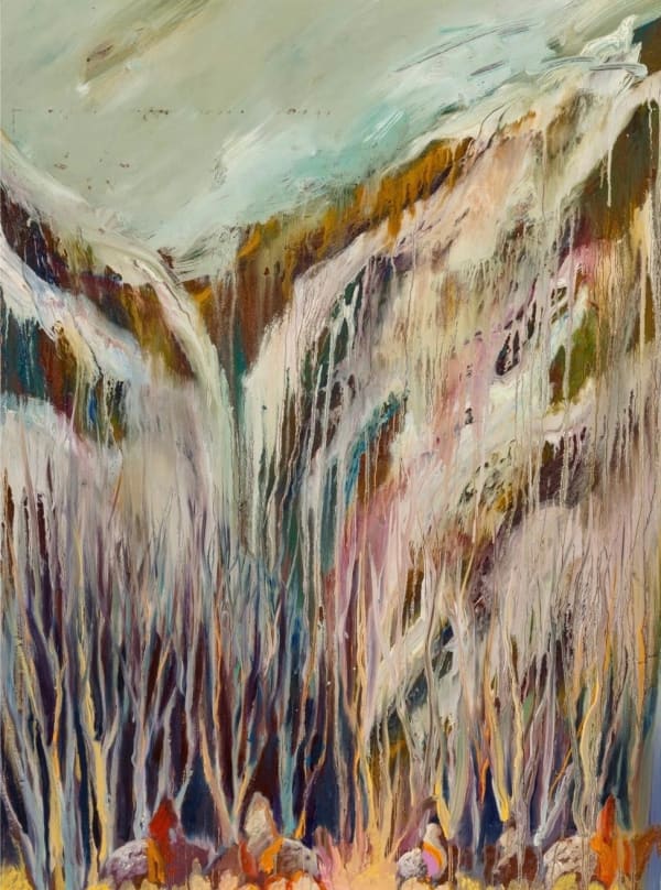 Earl Biss, Strolling Through a Poplar Grove at the Base of Black Canyon 1997