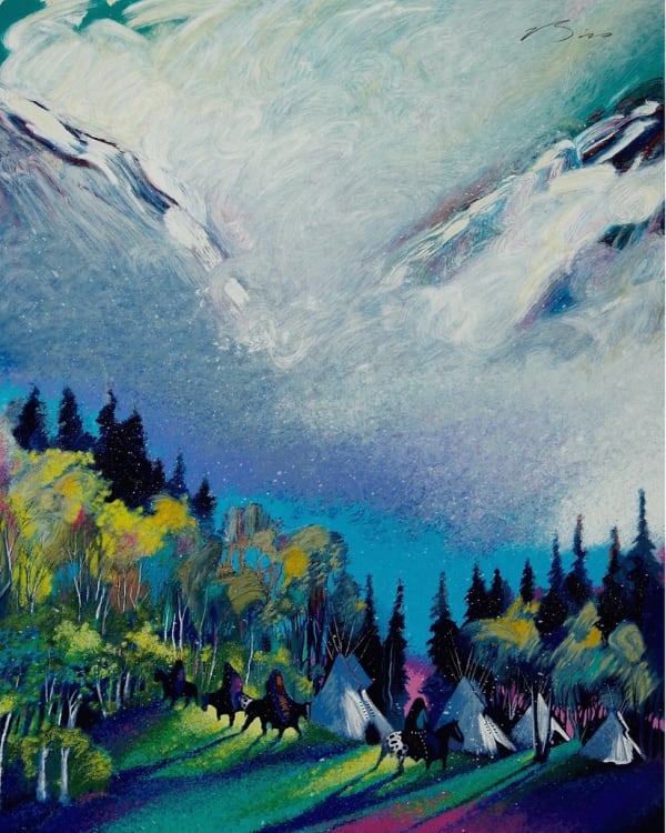 Earl Biss, Camp at the Gap Near Arrow Creek