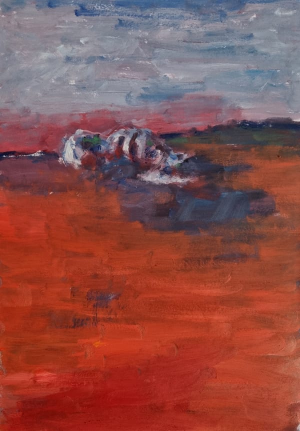 Zsolt Berszán, Remains (Body in the Field 1), 2022