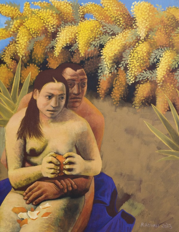 Alexandru Rădvan Il Decameron, 2023 acrylic on canvas 170 x 130 cm 66 7/8 x 51 1/8 in