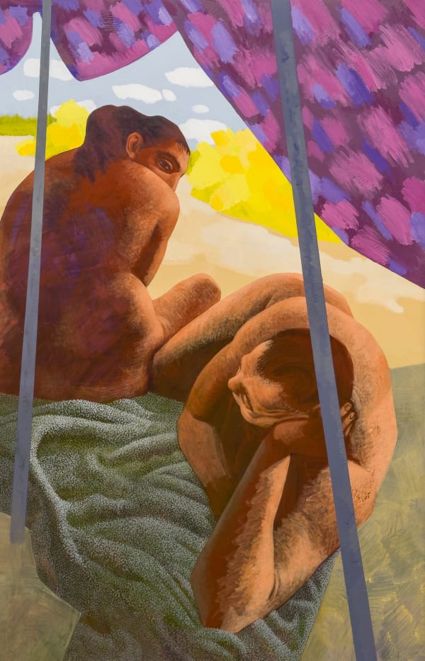 Alexandru Rădvan Warm Skin, 2023 acrylic on canvas 200 x 125 cm 78 3/4 x 49 1/4 in