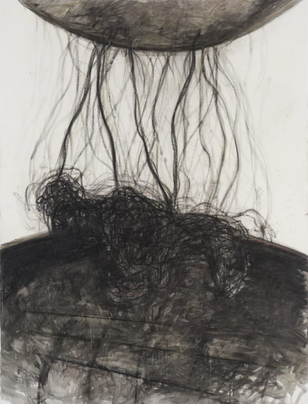 Zsolt Berszán Untitled 08, 2017 wax crayon on canvas 200 x 149 cm 78 3/4 x 58 5/8 in