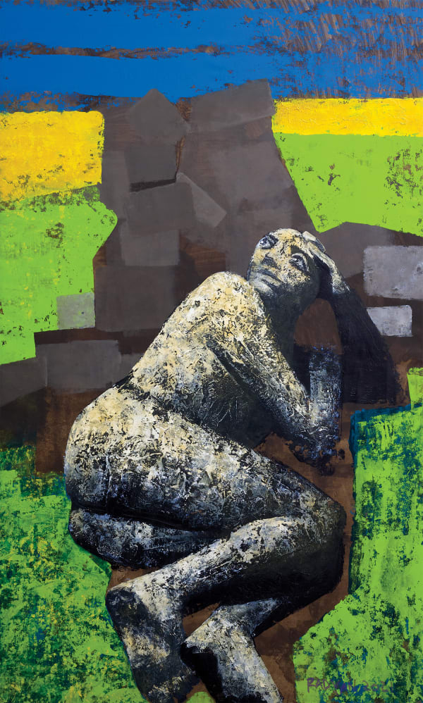 Alexandru Rădvan, Old Wall & Rapeseed Field, 2021