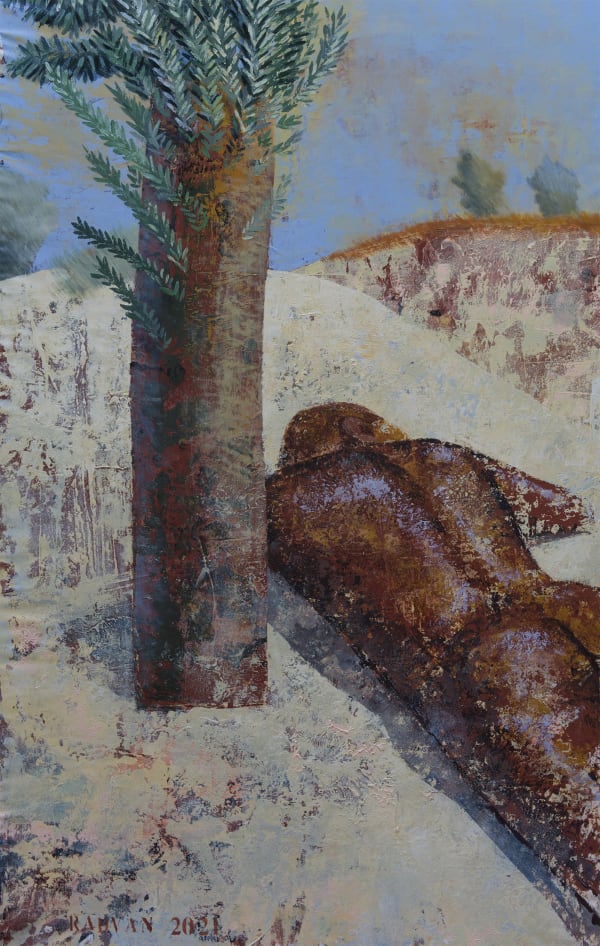 Alexandru Rădvan Due e Mezza, 2021 acrylic on canvas 200 x 120 cm 78 3/4 x 47 1/4 in