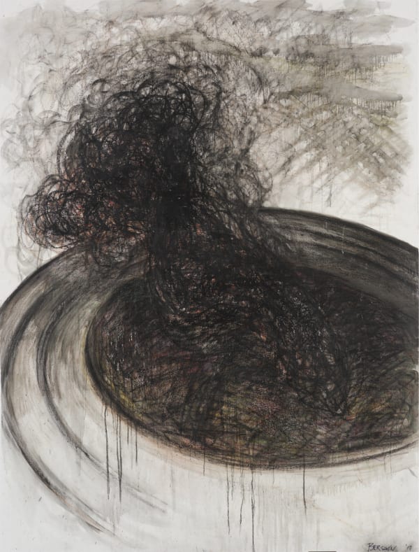 Zsolt Berszán Untitled 09, 2017 wax crayon on canvas 200 x 150 cm 78 3/4 x 59 1/8 in