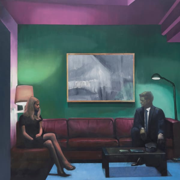 Radu Rodideal CORE.OGR.ART.PHY of Dance, 2023 oil on canvas 130 x 130 cm 51 1/8 x 51 1/8 in