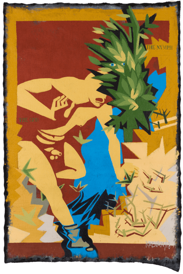 Alexandru Rădvan The God, The Nymph, 2017 acrylic on canvas 210 x 140 cm 82 5/8 x 55 1/8 in