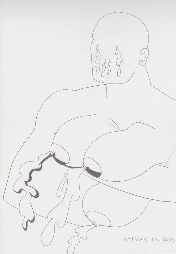 Alexandru Rădvan Crazy Mythology #6/1, 2019 pencil on paper 29 x 21 cm 11 3/8 x 8 1/4 in