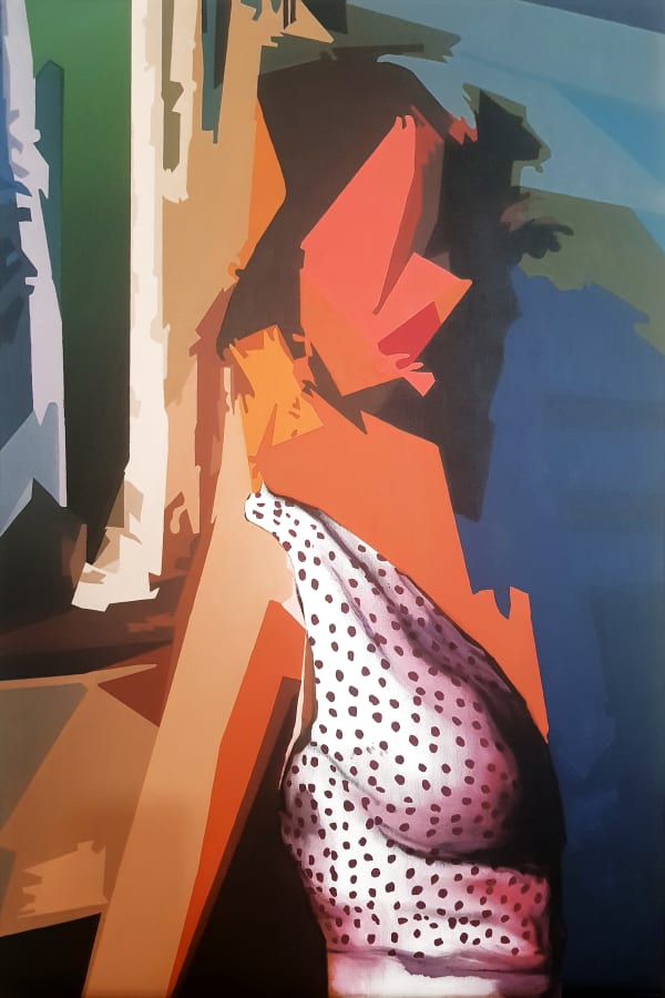 Radu Rodideal Concealed glamour, 2019 oil on canvas 90 x 60 cm 35 3/8 x 23 5/8 in