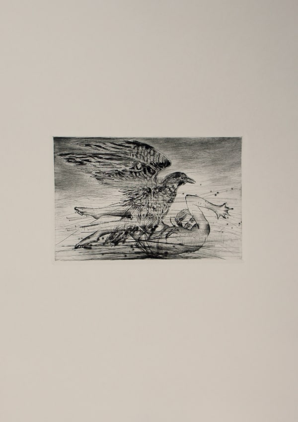 Madhu Das Exile in a Forest, 2021 Intaglio technique/Dry point on Fabriano Rosapina Paper 25 x 36 cm 9 7/8 x 14 1/8 in Edition of 10, 6/10 plus 2 AP