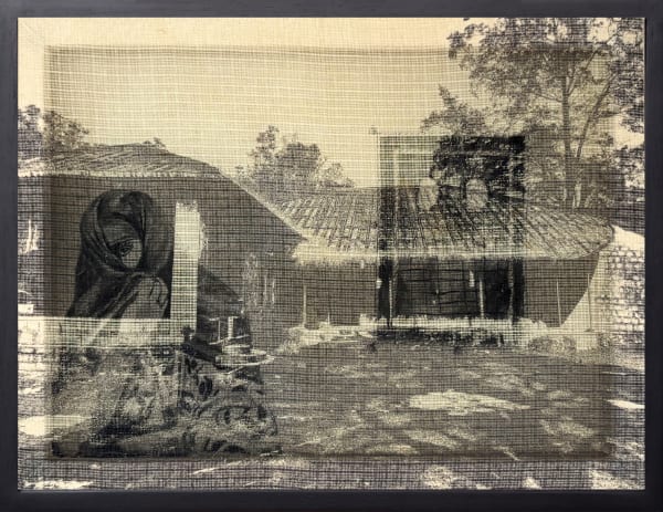 Deena Pindoria Untitled Natural Dyes on Kota Doria and Kala Cotton (myrobalam, iron mordant) 30.5 x 43.2 cm 12 x 17 in