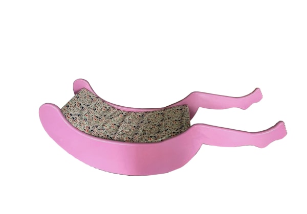 Anikesa Dhing Sleepy Legs - Objects of Anxiety I, 2023 Cotton cloth and polyurethane paint on wood and foam 61 x 182.9 x 61 cm 24 x 72 x 24 in