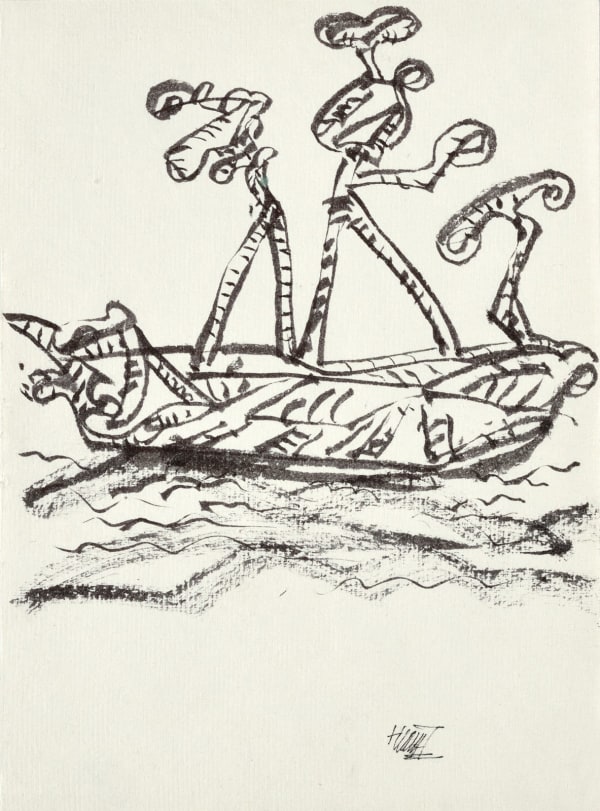 Himmat Shah Untitled, 2019-2022 Felt tip pen on paper 19.7 x 14.5 cm 7.7 x 5.7 in