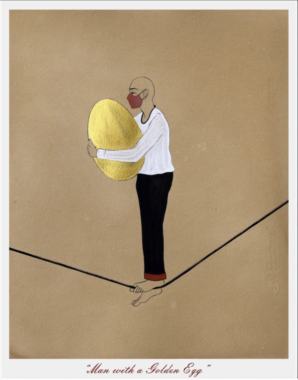 Abhishek Narayan Verma, Funambulist : Story of A Dynamic Equilibrium (Set of 17), 2020