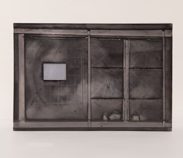 Tehmeena Firdos My God, Help Me To Survive This Deadly Love, 2025 Piece of Glass, Dental Plaster, Photo Ink and Granite 27.9 x 19.1 x 3.8 cm 11 x 7 1/2 x 1 1/2 in