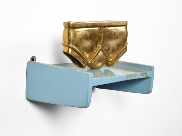 Alexander Gorlizki Y Front Monument, 2024 Brass 9.5 x 17 x2.8 cm