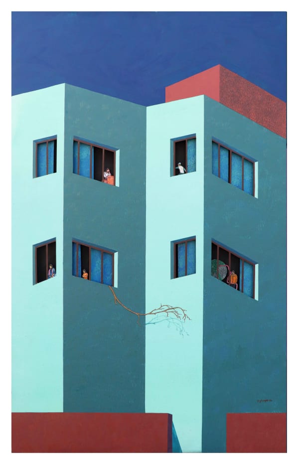 Digbijayee Khatua, Between the walls- VI, 2022