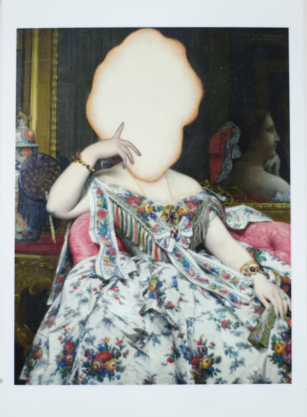 Alexander Gorlizki Cloud Thoughts, 2024 Pigment on postcard 4.25 x 6 in