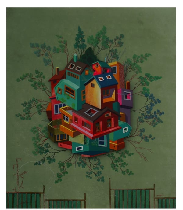 Digbijayee Khatua, Superstructure on Land - III, 2023