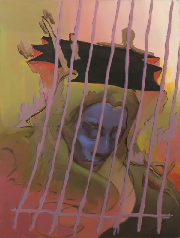 Harsh Nambiar Harp of days, 2023 Oil on canvas 48 x 36 in 121.9 x 91.4 cm