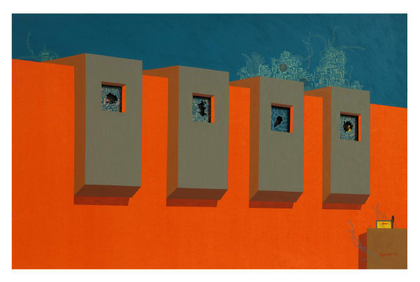 Digbijayee Khatua, Between the wall-XIII, 2022-2023