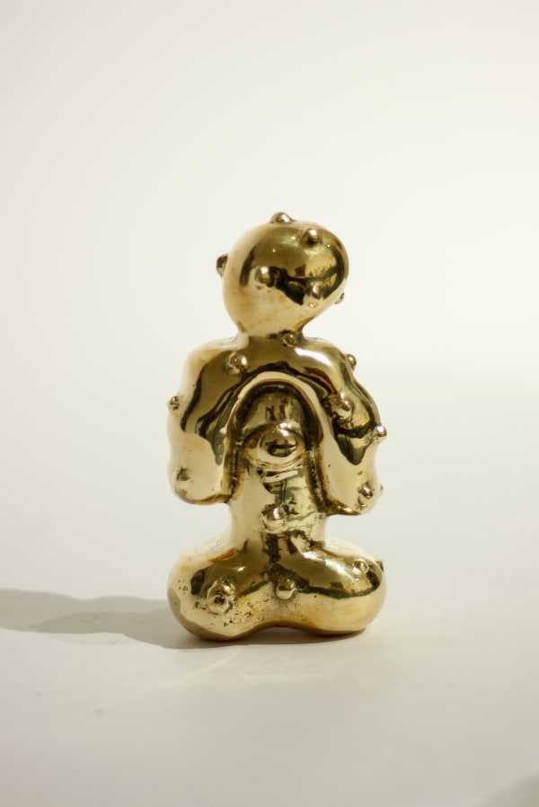 Alexander Gorlizki Presenting Forward, 2024 Brass 15 x 7.5 x 4.5 cm