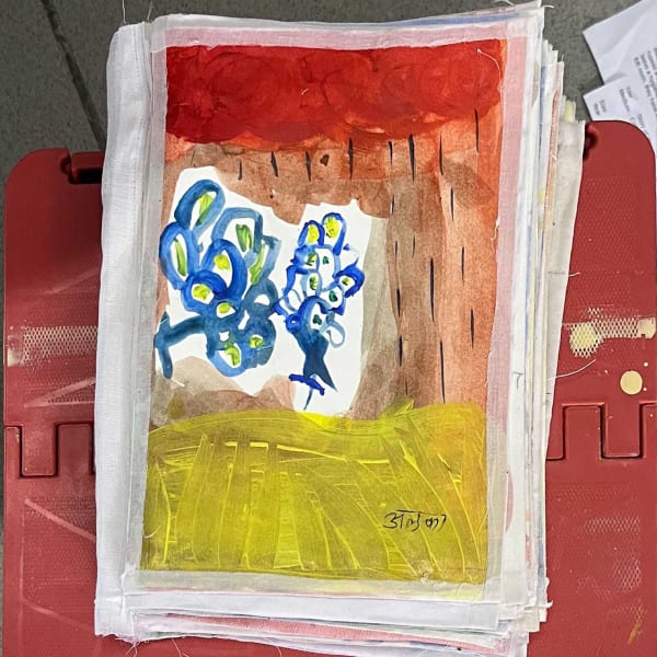 Sriparna Dutta Story of Women, 2023 Acrylic on Paper Book 20.3 x 15.2 cm 8 x 6 in