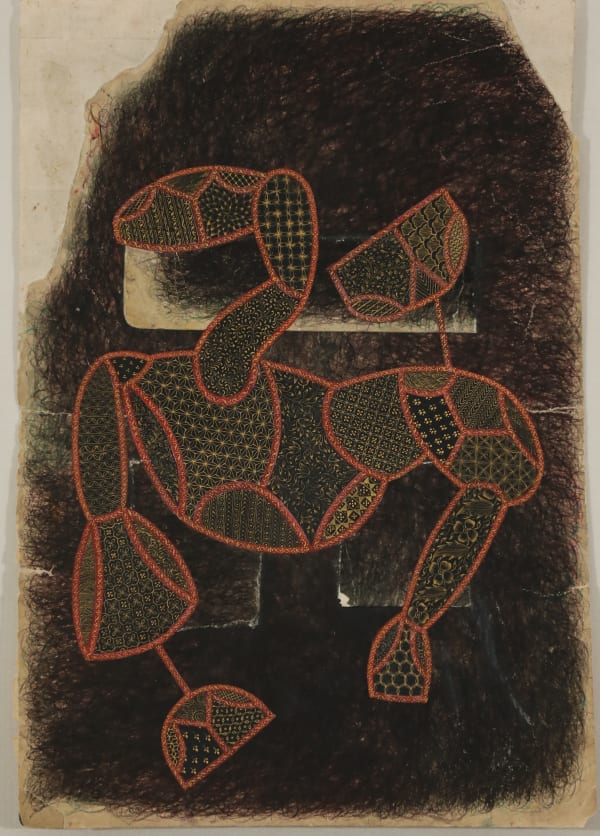 Alexander Gorlizki Full Frontal, 2008 Pigment and gold on paper 9 x 6 in