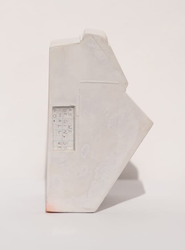 Tehmeena Firdos As We Begin, Shall We Go, 2025 Dental Plaster, Acrylic 16 x 9.5 x 7.7 cm 6 1/4 x 3 3/4 x 3 in