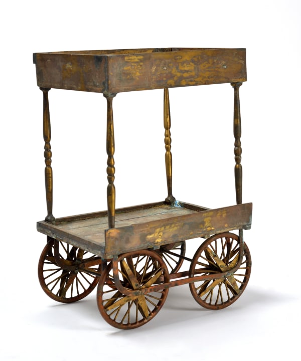 Alexander Gorlizki Market, 2024 Wood and brass 30 x20 x 16 cm